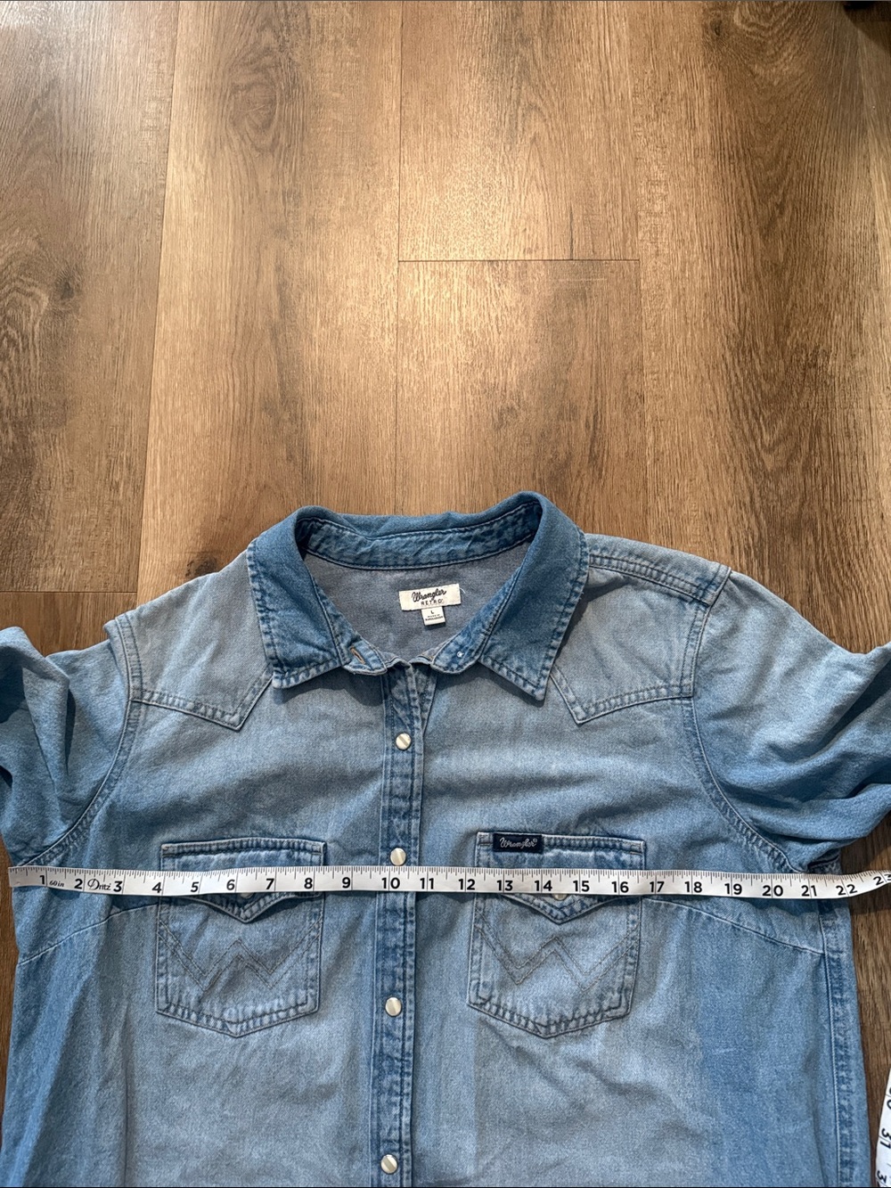 Wrangler Long Sleeve Denim Dress size large - Picture 9 of 11